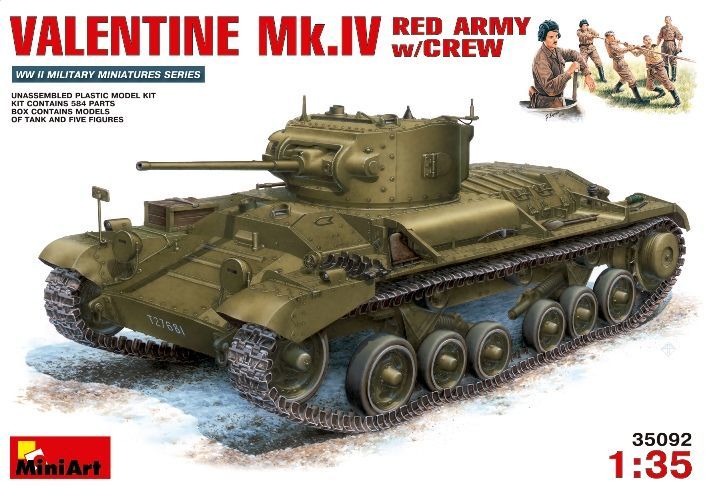 VALENTINE Mk.IV RED ARMY w/CREW 1/35