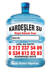 Su Bayii Özel Kesim Magnet Ücretsiz Gönderim
