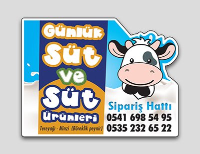 Sütcü Şekilli Magnet Baskı Ücretsiz Gönderim