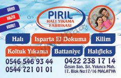Halı Yıkama Kartvizit