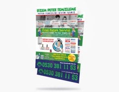 Petek Temizleme A6 Broşür Ücretsiz Gönderim