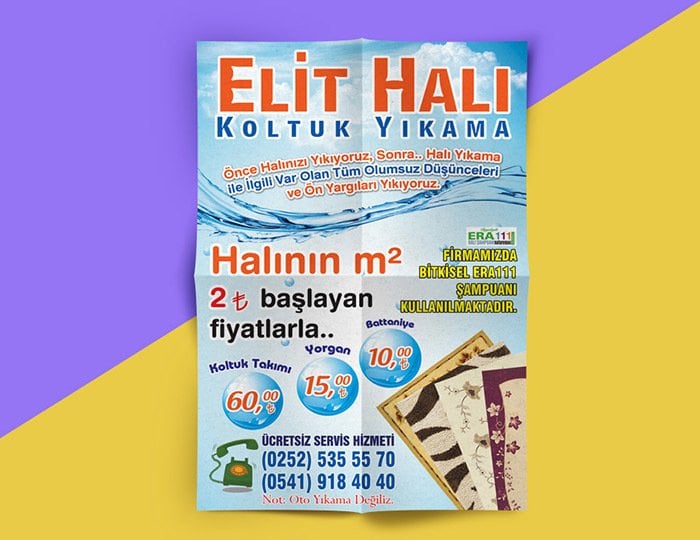 Halı Yıkama Broşürü