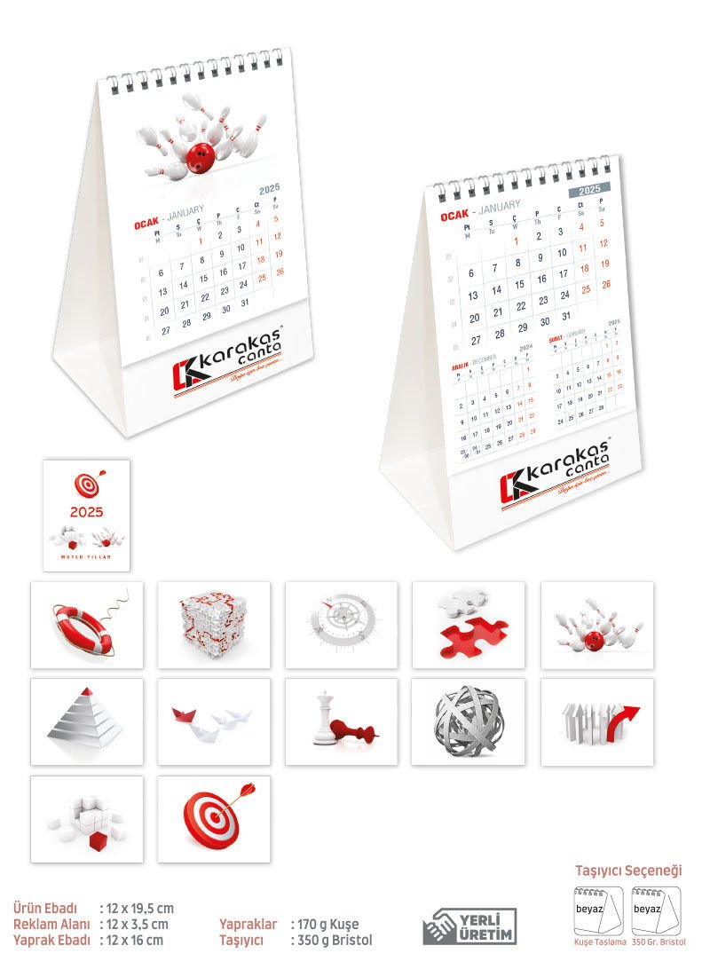 Kod-51 Piramit Takvim (Ofis)