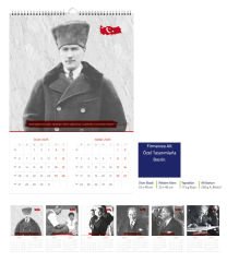 Kod-37 Duvar Takvimi Özel (Atatürk)