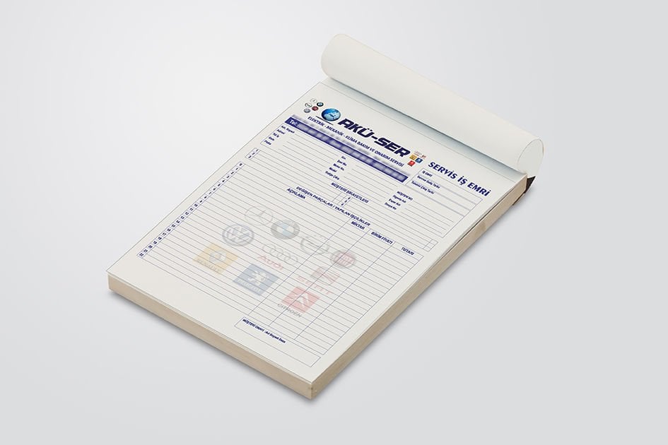 Oto Servis İş Emri Formu