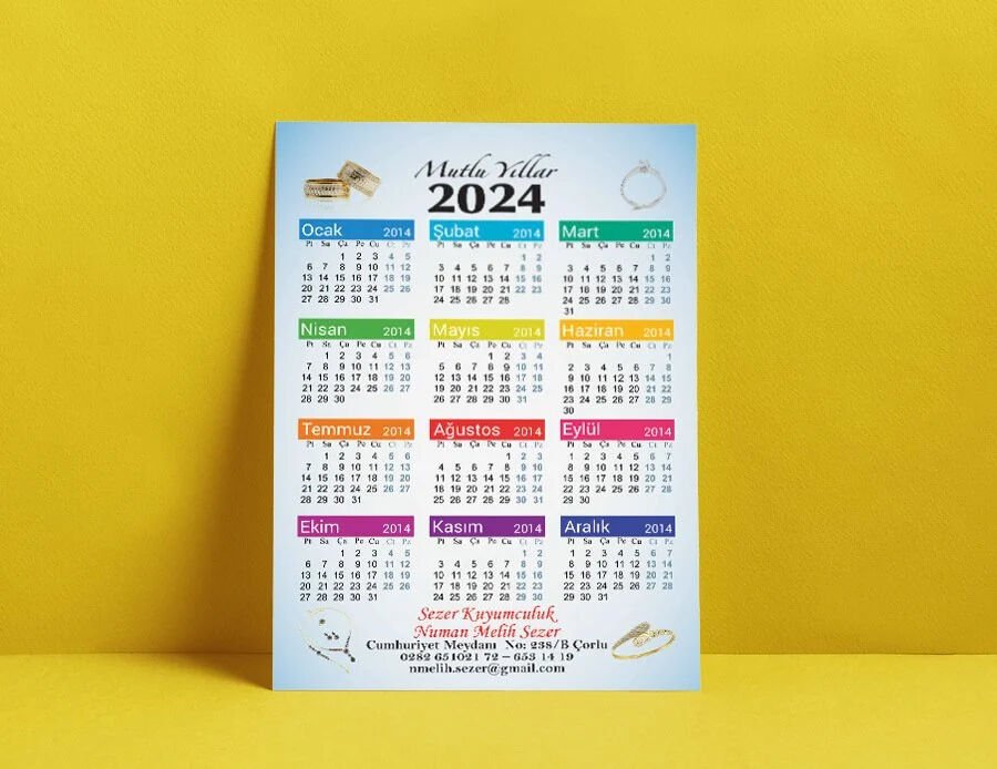2025 Takvimli  Magnet