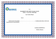 Sertifika / Diploma