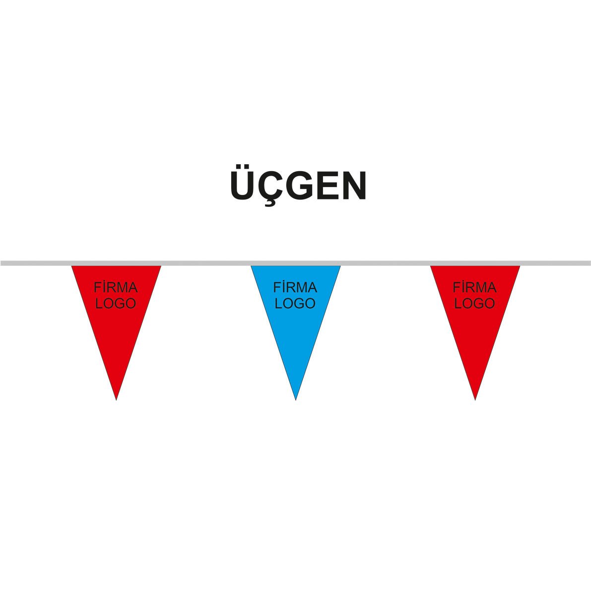 SÜSLEME BAYRAK - ÜÇGEN 20x30