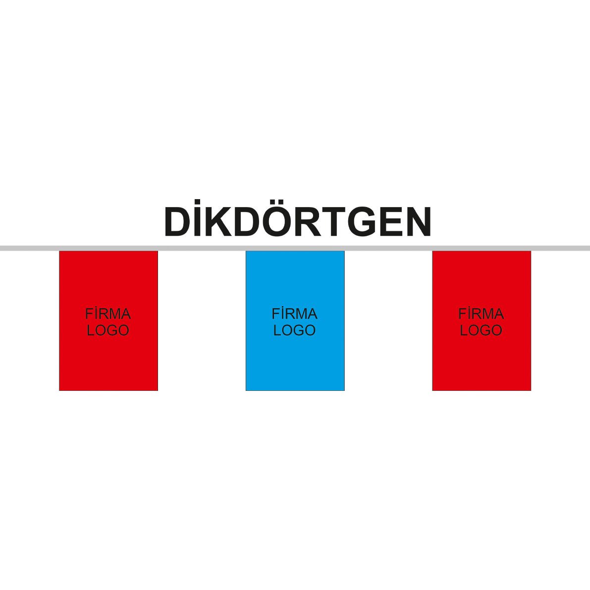 SÜSLEME BAYRAK - DİKDÖRTGEN 20x30