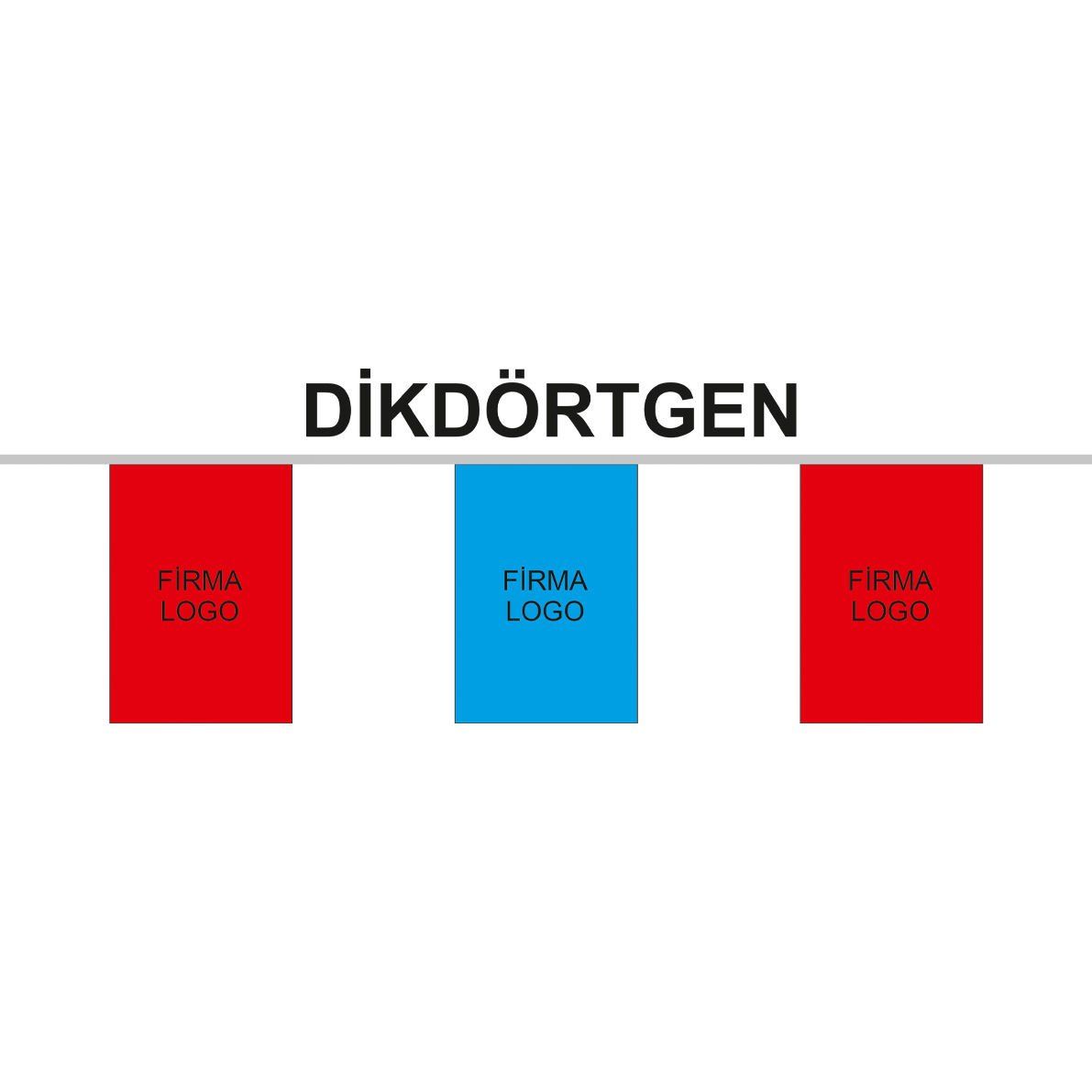 SÜSLEME BAYRAK - DİKDÖRTGEN 30x40
