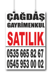 35x50cm Emlak Afişleri Baskı Fiyatları ve Örnekleri