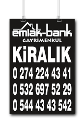 35x50cm Emlak Afişleri Baskı Fiyatları ve Örnekleri
