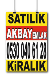 35x50cm Emlak Afişleri Baskı Fiyatları ve Örnekleri