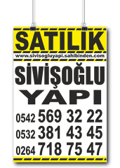 35x50cm Emlak Afişleri Baskı Fiyatları ve Örnekleri