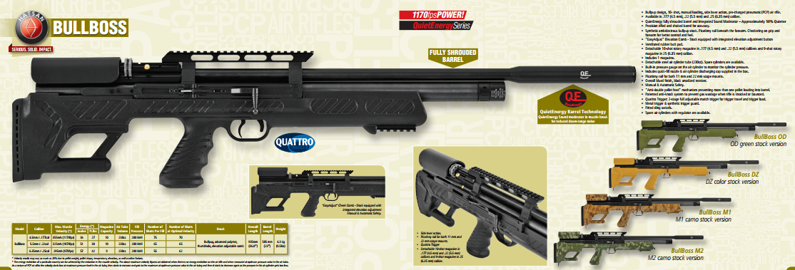 Carabine Hatsan Bullboss LW PCP