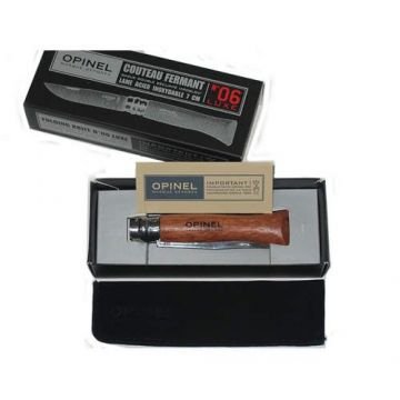 OPINEL INOX BUBINGA SAPLI 6 NO CAKI (KUTULU) (226066)