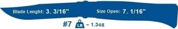 OPINEL INOX 7 NO كعكة مطرّزة