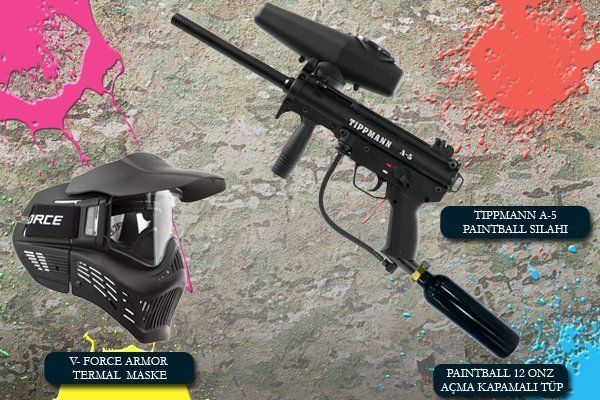 TIPPMANN A-5 PAINTBALL TÜFEK SETİ