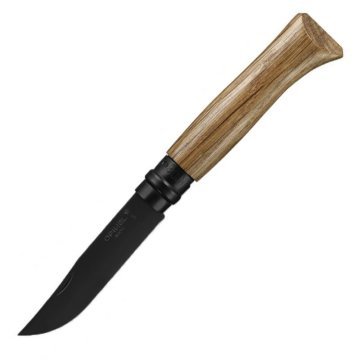 Opinel - 8 acier inoxydable - Black Edition en chêne - 002172