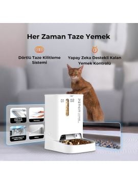 Petkit Yumshare Kameralı Çift Hazneli Akıllı Mama Kabı (Resmi Distribütör Garantili)