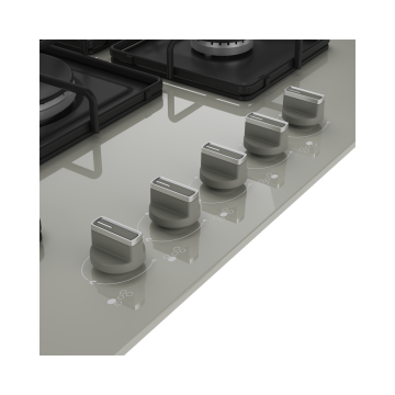 Arçelik OCD K 752 EWG Wok Gözlü Gri Ankastre Cam Ocak