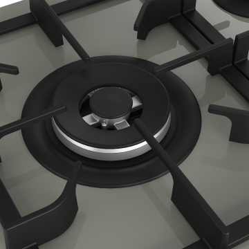 Arçelik OCD D 902 DWG Gri Cam Ankastre Ocak