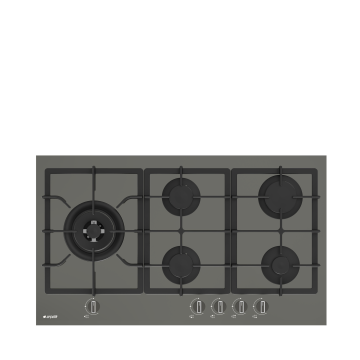 Arçelik OCD D 902 DWG Gri Cam Ankastre Ocak
