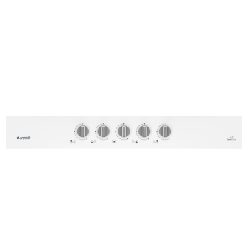 Arçelik OCD K 752 EWB Wok Gözlü Beyaz Ankastre Cam Ocak