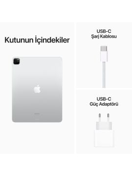 Apple iPad Pro 6. Nesil Wi-Fi 128 GB 12.9'' MNXQ3TU/A Gümüş Tablet