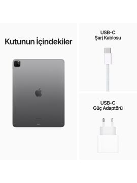 Apple iPad Pro 6. Nesil Wi-Fi 128 GB 12.9'' MNXP3TU/A Uzay Grisi Tablet