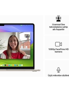 Apple MacBook Air M3 8 GB 256 GB SSD 15.3'' MRYR3TU/A Yıldız Işığı