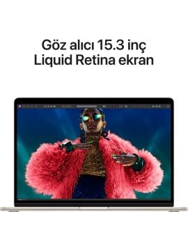 Apple MacBook Air M3 8 GB 256 GB SSD 15.3'' MRYR3TU/A Yıldız Işığı