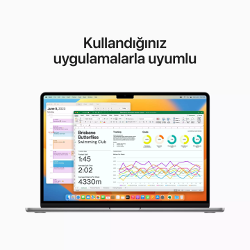 Apple MacBook Air M2 8 GB 512 GB SSD 15.3'' MQKQ3TU/A Uzay Grisi