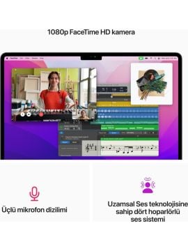 Apple MacBook Air M2 16 GB 256 GB SSD 13.6'' MC7U4TU/A Uzay Grisi