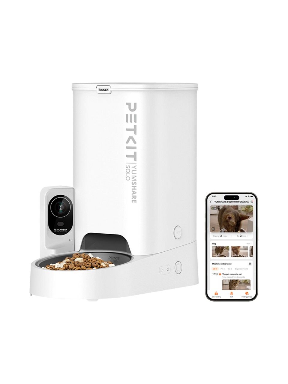 Petkit Yumshare Solo Kameralı Akıllı Mama Kabı (Resmi Distribütör Garantili)