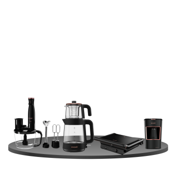 Arçelik Resital 4'lü Siyah Elektronik Çeyiz Seti