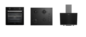 Arçelik Siyah 3 lü Buhar Destekli Cam Seri ( AFC 340 S - OCD T 651 ES - ADE 606-2 S ) Ankastre Set