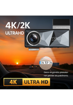 Mieco A11 Ön ve Arka 4K Araç Kamerası Seti