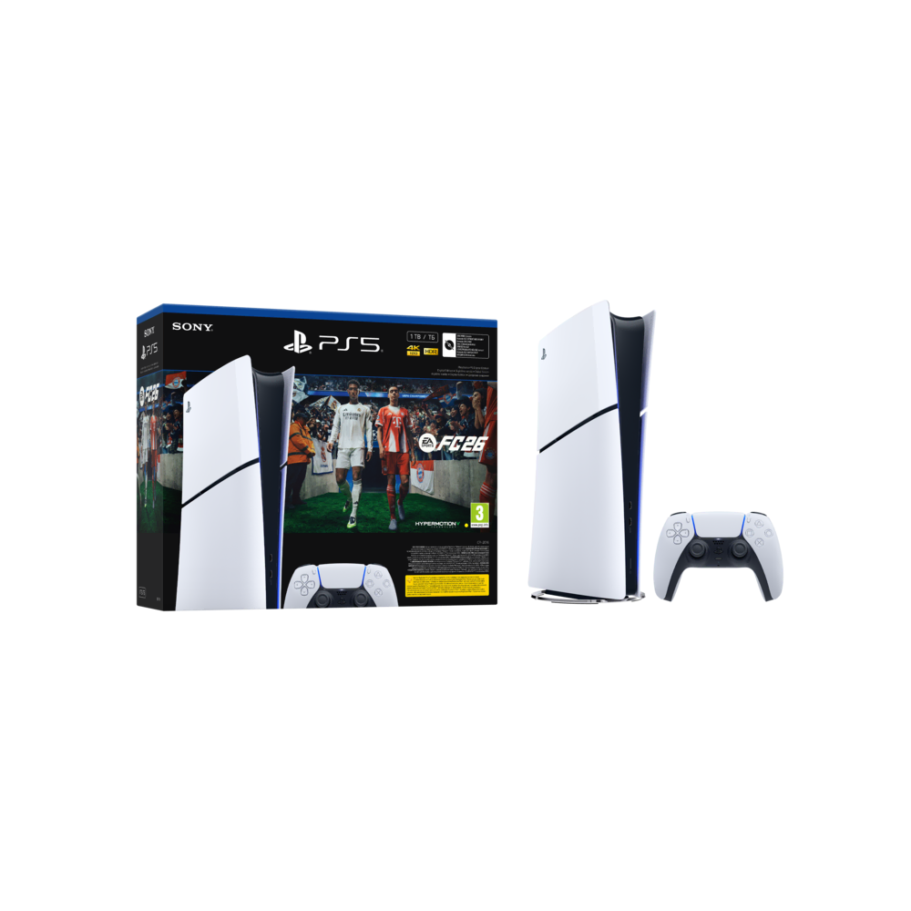 Sony PS5 Slim Digital + FC 26 Bundle Oyun Konsolu (Bilkom - Resmi Distribütör Garantili)