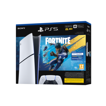 Sony PS5 Slim Digital + Fortnite v2 Bundle Oyun Konsolu (Bilkom - Resmi Distribütör Garantili)