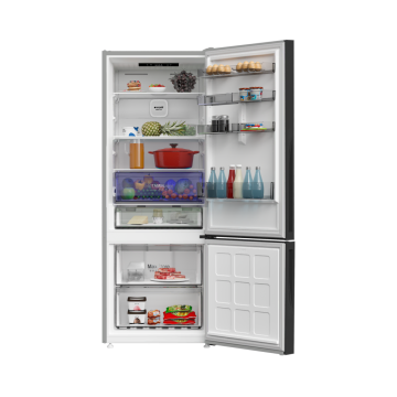 Arçelik 270475 IEGC Gri Cam Kombi No Frost Buzdolabı