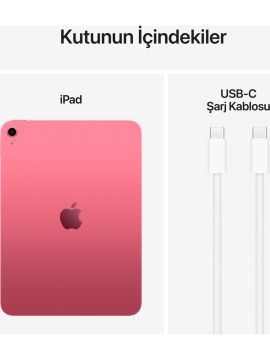 Apple iPad A16 11'' 128GB Wi-Fi Tablet Pembe MD4E4TU/A