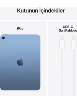 Apple iPad A16 11'' 128GB Wi-Fi Tablet Mavi MD4A4TU/A