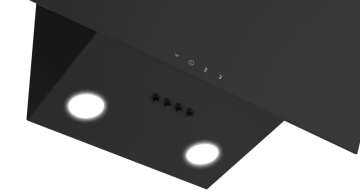 Arçelik ADE 603 SR Siyah Davlumbaz