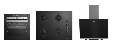 Arçelik Ultra Siyah Seri ( 9783 SPHI - OCD T 651 ES - ADE 606-2 S ) Ankastre Set