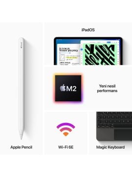 Apple iPad Pro 6. Nesil Wi-Fi 512 GB 12.9'' MNXV3TU/A Gümüş Tablet
