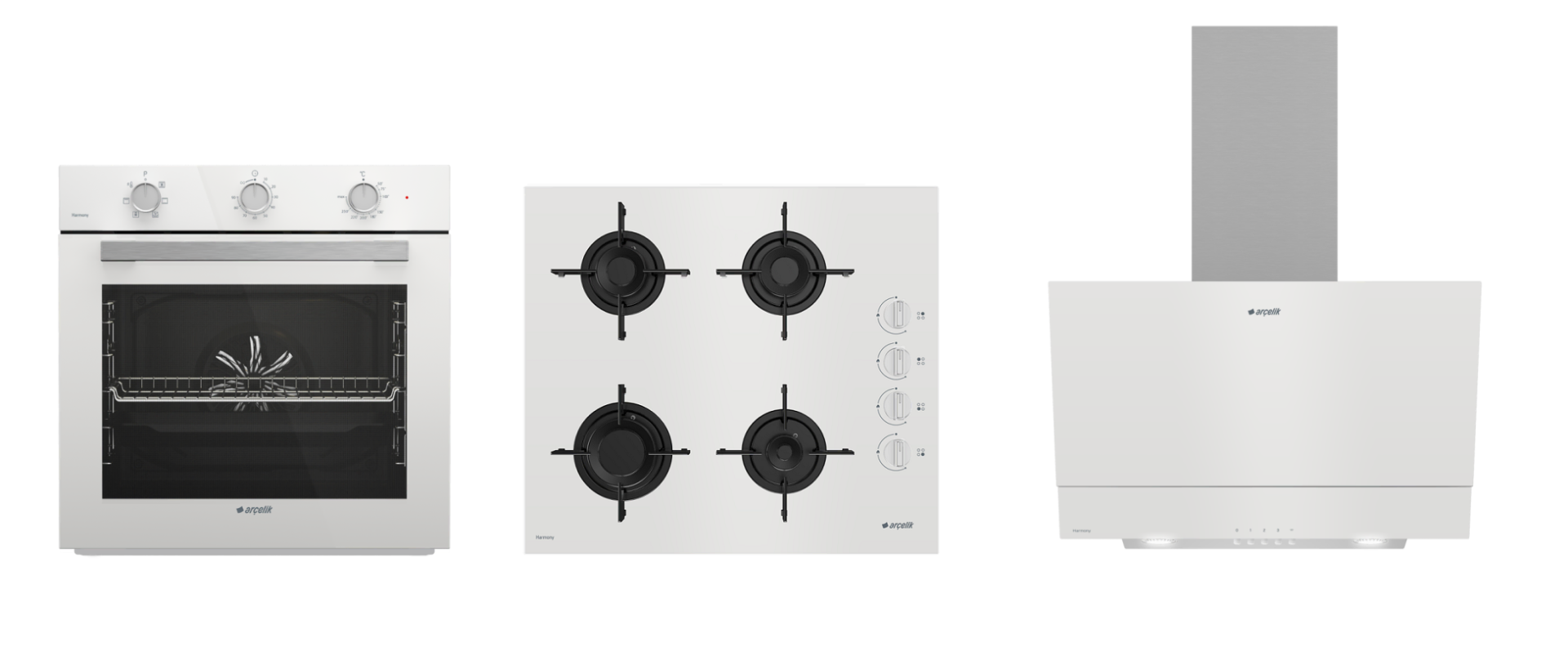 Arçelik Harmoni ( AFC 222 HBD - OCD T 601-1 EHBD - ADE 605 HBD ) Ankastre Set