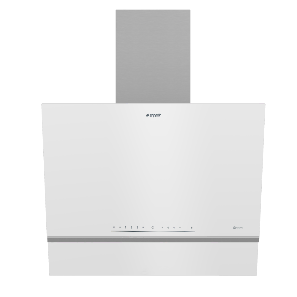 Arçelik ADE 607-2 B Beyaz Duvar Tipi Davlumbaz