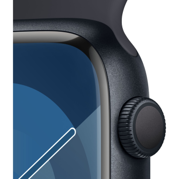 Apple Watch Series 9 GPS 45mm Gece Yarısı Alüminyum Kasa ve Gece Yarısı Spor Kordon Akıllı Saat - S/M