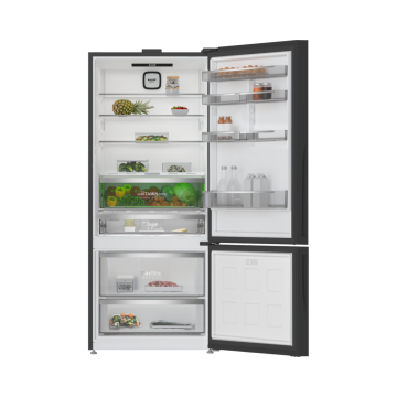 Arçelik 278551 ESC Kombi No Frost Siyah Cam Buzdolabı